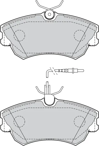 Bremsbelagsatz, Scheibenbremse Vorderachse VALEO 302217 Bild Bremsbelagsatz, Scheibenbremse Vorderachse VALEO 302217