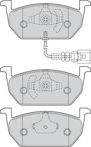 Bremsbelagsatz, Scheibenbremse Vorderachse VALEO 302222 Bild Bremsbelagsatz, Scheibenbremse Vorderachse VALEO 302222