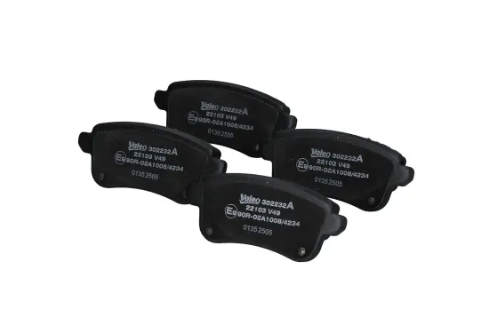 Bremsbelagsatz, Scheibenbremse Hinterachse VALEO 302232A Bild Bremsbelagsatz, Scheibenbremse Hinterachse VALEO 302232A