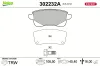 Bremsbelagsatz, Scheibenbremse Hinterachse VALEO 302232A
