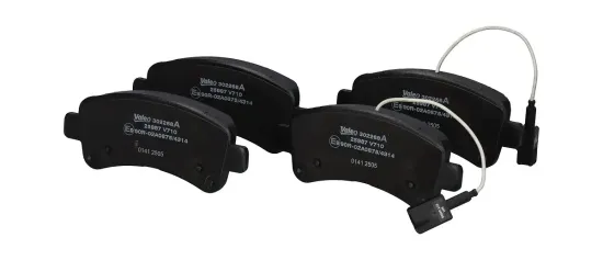 Bremsbelagsatz, Scheibenbremse Hinterachse VALEO 302268A Bild Bremsbelagsatz, Scheibenbremse Hinterachse VALEO 302268A