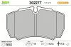 Bremsbelagsatz, Scheibenbremse Hinterachse VALEO 302277