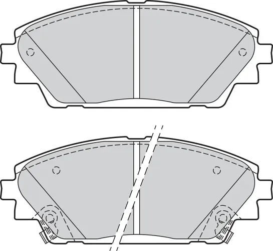 Bremsbelagsatz, Scheibenbremse Vorderachse VALEO 302285 Bild Bremsbelagsatz, Scheibenbremse Vorderachse VALEO 302285
