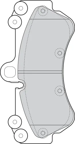 Bremsbelagsatz, Scheibenbremse Vorderachse VALEO 302287 Bild Bremsbelagsatz, Scheibenbremse Vorderachse VALEO 302287