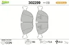 Bremsbelagsatz, Scheibenbremse Vorderachse VALEO 302299
