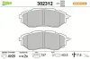 Bremsbelagsatz, Scheibenbremse Vorderachse VALEO 302312