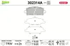 Bremsbelagsatz, Scheibenbremse Hinterachse VALEO 302314A Bild Bremsbelagsatz, Scheibenbremse Hinterachse VALEO 302314A