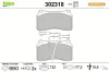 Bremsbelagsatz, Scheibenbremse Vorderachse VALEO 302318