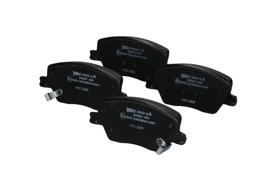 Bremsbelagsatz, Scheibenbremse Vorderachse VALEO 302319A Bild Bremsbelagsatz, Scheibenbremse Vorderachse VALEO 302319A
