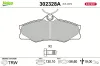 Bremsbelagsatz, Scheibenbremse Vorderachse VALEO 302328A Bild Bremsbelagsatz, Scheibenbremse Vorderachse VALEO 302328A