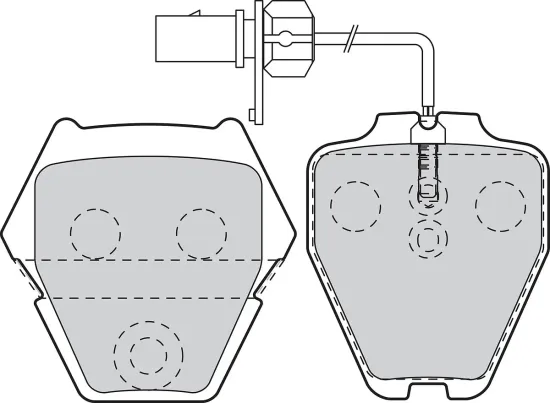 Bremsbelagsatz, Scheibenbremse Vorderachse VALEO 302333 Bild Bremsbelagsatz, Scheibenbremse Vorderachse VALEO 302333