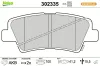 Bremsbelagsatz, Scheibenbremse Hinterachse VALEO 302335