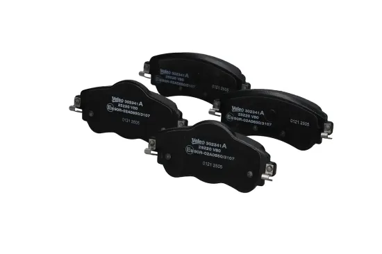 Bremsbelagsatz, Scheibenbremse Vorderachse VALEO 302341A Bild Bremsbelagsatz, Scheibenbremse Vorderachse VALEO 302341A