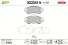 Bremsbelagsatz, Scheibenbremse Vorderachse VALEO 302341A