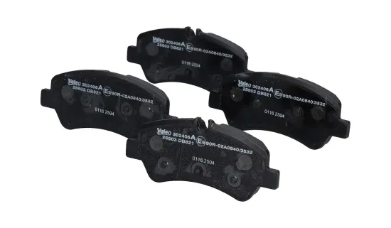 Bremsbelagsatz, Scheibenbremse Hinterachse VALEO 302406A Bild Bremsbelagsatz, Scheibenbremse Hinterachse VALEO 302406A