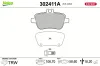 Bremsbelagsatz, Scheibenbremse Hinterachse VALEO 302411A Bild Bremsbelagsatz, Scheibenbremse Hinterachse VALEO 302411A