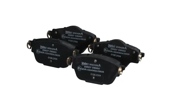 Bremsbelagsatz, Scheibenbremse Hinterachse VALEO 302428A Bild Bremsbelagsatz, Scheibenbremse Hinterachse VALEO 302428A