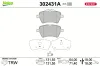 Bremsbelagsatz, Scheibenbremse Vorderachse VALEO 302431A