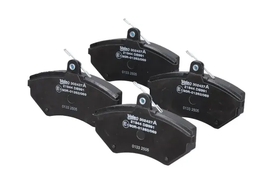 Bremsbelagsatz, Scheibenbremse Vorderachse VALEO 302437A Bild Bremsbelagsatz, Scheibenbremse Vorderachse VALEO 302437A