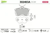 Bremsbelagsatz, Scheibenbremse Hinterachse VALEO 302463A