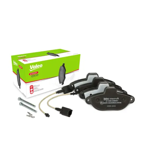 Bremsbelagsatz, Scheibenbremse Vorderachse VALEO 302474A Bild Bremsbelagsatz, Scheibenbremse Vorderachse VALEO 302474A