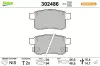 Bremsbelagsatz, Scheibenbremse Hinterachse VALEO 302486