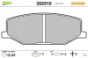 Bremsbelagsatz, Scheibenbremse Vorderachse VALEO 302510