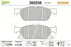 Bremsbelagsatz, Scheibenbremse Vorderachse VALEO 302530