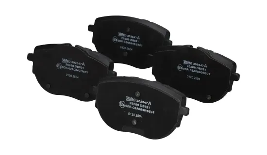 Bremsbelagsatz, Scheibenbremse Vorderachse VALEO 302547A Bild Bremsbelagsatz, Scheibenbremse Vorderachse VALEO 302547A