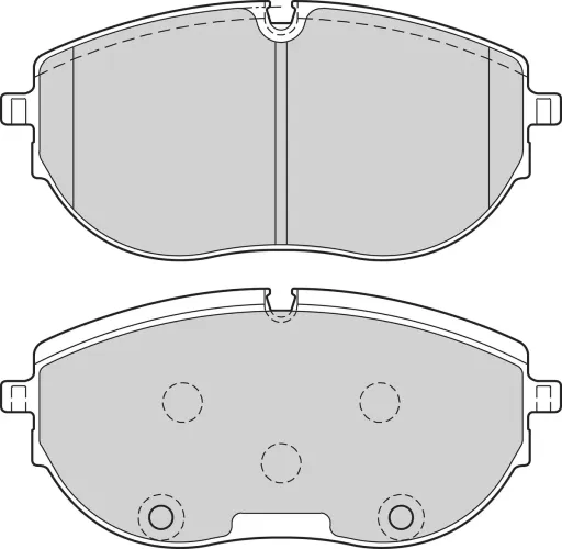 Bremsbelagsatz, Scheibenbremse Vorderachse VALEO 302548 Bild Bremsbelagsatz, Scheibenbremse Vorderachse VALEO 302548
