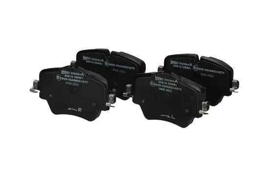 Bremsbelagsatz, Scheibenbremse Vorderachse VALEO 302554A Bild Bremsbelagsatz, Scheibenbremse Vorderachse VALEO 302554A