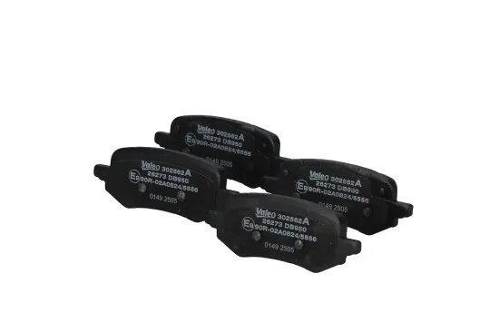 Bremsbelagsatz, Scheibenbremse Hinterachse VALEO 302562A Bild Bremsbelagsatz, Scheibenbremse Hinterachse VALEO 302562A