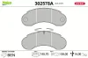 Bremsbelagsatz, Scheibenbremse Vorderachse VALEO 302578A