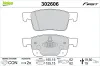 Bremsbelagsatz, Scheibenbremse Vorderachse VALEO 302606