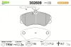 Bremsbelagsatz, Scheibenbremse Vorderachse VALEO 302609