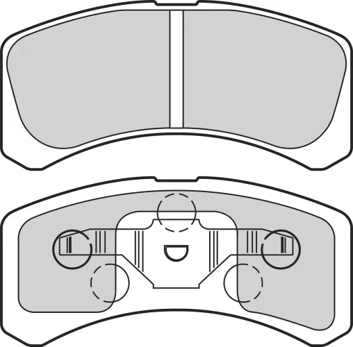 Bremsbelagsatz, Scheibenbremse Vorderachse VALEO 302612 Bild Bremsbelagsatz, Scheibenbremse Vorderachse VALEO 302612