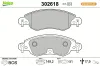 Bremsbelagsatz, Scheibenbremse Vorderachse VALEO 302618