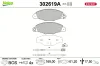 Bremsbelagsatz, Scheibenbremse Vorderachse VALEO 302619A Bild Bremsbelagsatz, Scheibenbremse Vorderachse VALEO 302619A