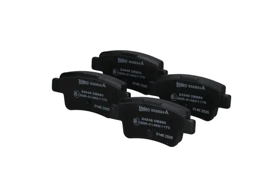 Bremsbelagsatz, Scheibenbremse Hinterachse VALEO 302634A Bild Bremsbelagsatz, Scheibenbremse Hinterachse VALEO 302634A