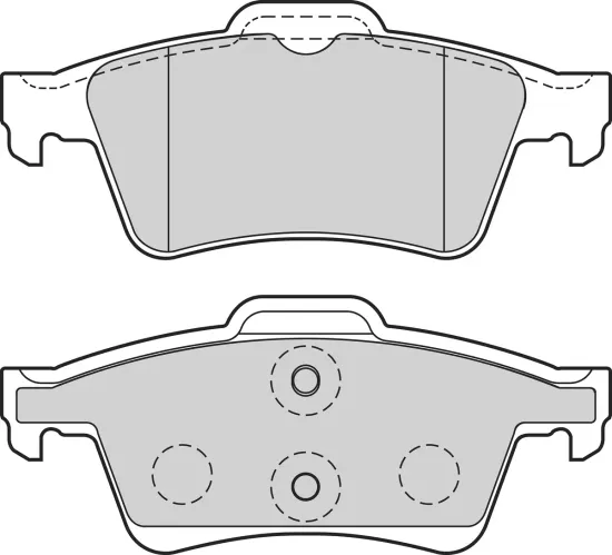 Bremsbelagsatz, Scheibenbremse Hinterachse VALEO 302636 Bild Bremsbelagsatz, Scheibenbremse Hinterachse VALEO 302636