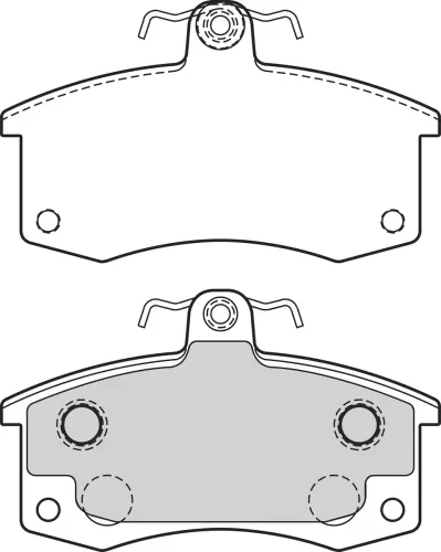 Bremsbelagsatz, Scheibenbremse Vorderachse VALEO 302640 Bild Bremsbelagsatz, Scheibenbremse Vorderachse VALEO 302640