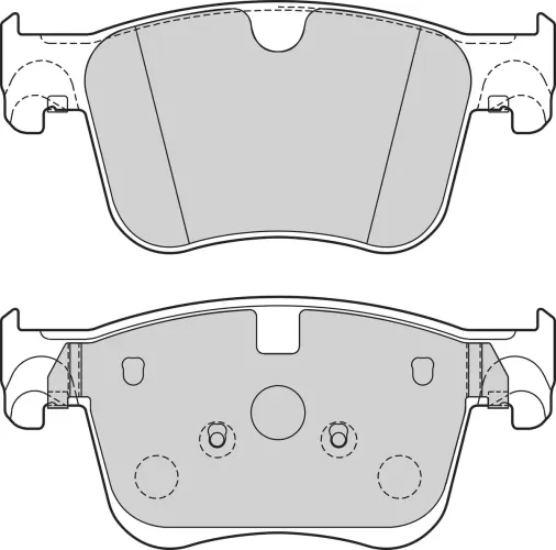 Bremsbelagsatz, Scheibenbremse Vorderachse VALEO 302645 Bild Bremsbelagsatz, Scheibenbremse Vorderachse VALEO 302645