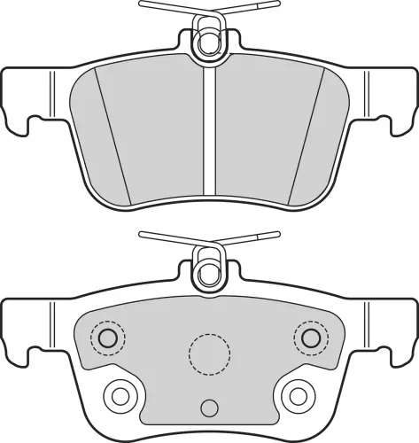 Bremsbelagsatz, Scheibenbremse Hinterachse VALEO 302649 Bild Bremsbelagsatz, Scheibenbremse Hinterachse VALEO 302649