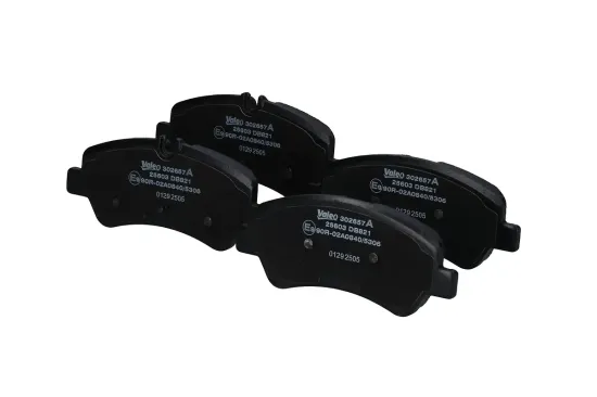 Bremsbelagsatz, Scheibenbremse Hinterachse VALEO 302657A Bild Bremsbelagsatz, Scheibenbremse Hinterachse VALEO 302657A