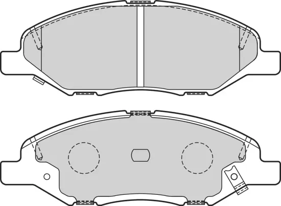 Bremsbelagsatz, Scheibenbremse Vorderachse VALEO 302661 Bild Bremsbelagsatz, Scheibenbremse Vorderachse VALEO 302661