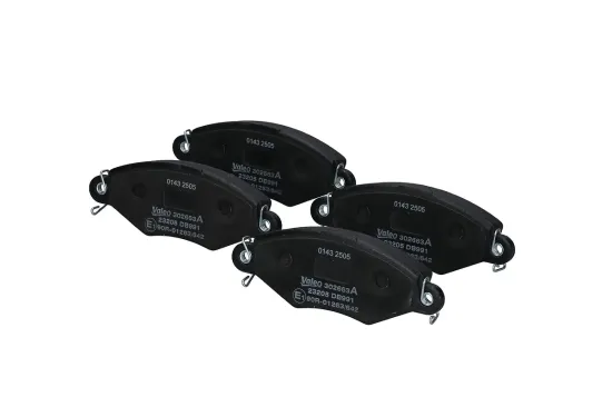 Bremsbelagsatz, Scheibenbremse Vorderachse VALEO 302663A Bild Bremsbelagsatz, Scheibenbremse Vorderachse VALEO 302663A