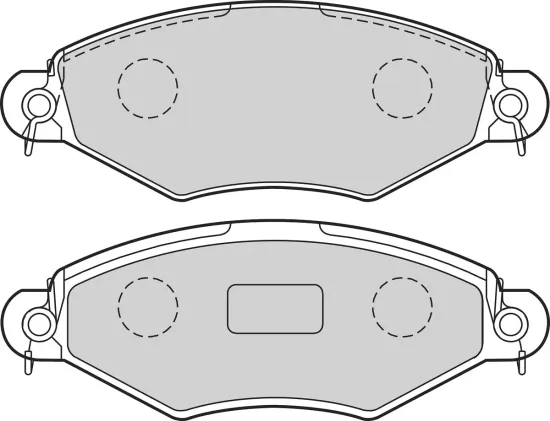 Bremsbelagsatz, Scheibenbremse Vorderachse VALEO 302663 Bild Bremsbelagsatz, Scheibenbremse Vorderachse VALEO 302663