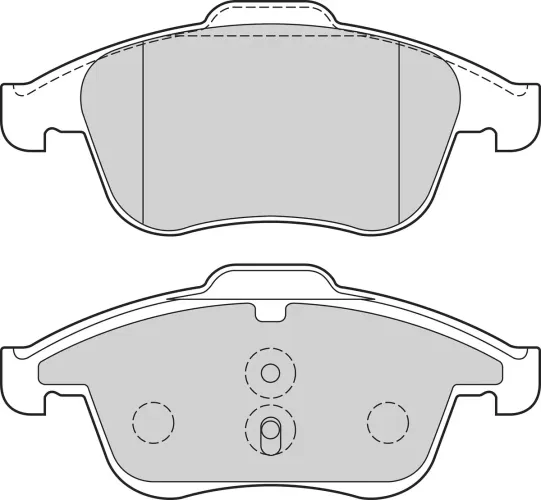 Bremsbelagsatz, Scheibenbremse Vorderachse VALEO 302668 Bild Bremsbelagsatz, Scheibenbremse Vorderachse VALEO 302668