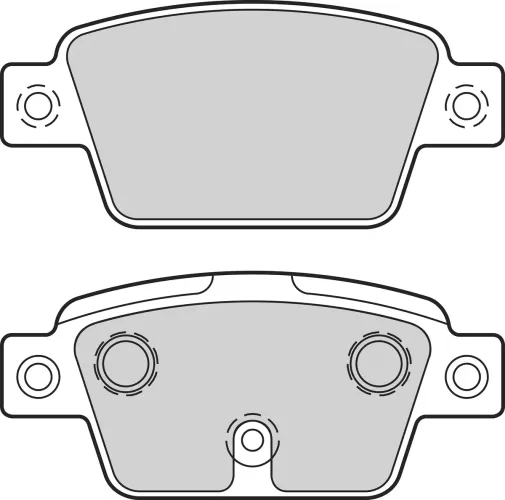 Bremsbelagsatz, Scheibenbremse Hinterachse VALEO 302669 Bild Bremsbelagsatz, Scheibenbremse Hinterachse VALEO 302669