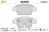 Bremsbelagsatz, Scheibenbremse Hinterachse VALEO 302669